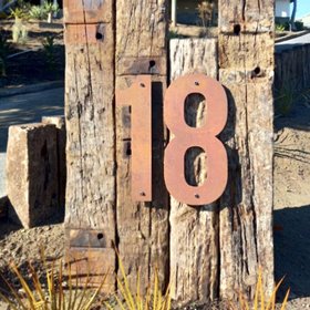extra large 50cm steel house numbers & letters | made to order