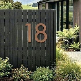 large 30cm steel house numbers & letters | made to order