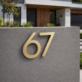 large 30cm steel house numbers & letters | made to order