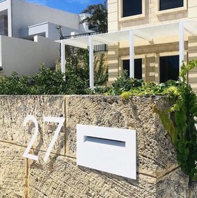 large 30cm steel house numbers & letters | made to order