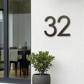 large 30cm steel house numbers & letters | made to order