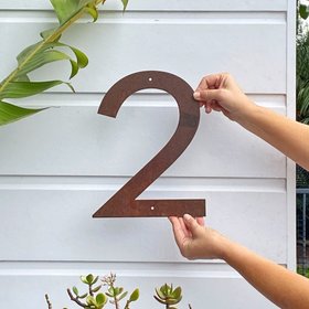 large 30cm steel house numbers & letters | made to order