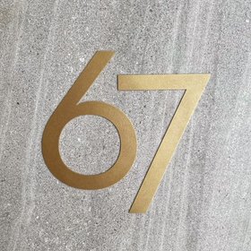large 30cm steel house numbers & letters | made to order