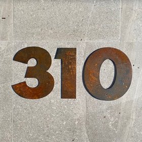 large 30cm steel house numbers & letters | made to order
