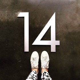large 30cm steel house numbers & letters | made to order