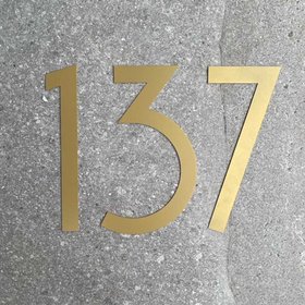 large 30cm steel house numbers & letters | made to order