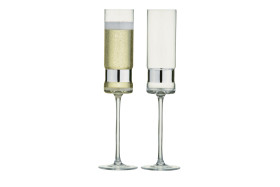 Anton Studio Designs SoHo £26.45 Set Of 2 Champagne Flutes (Silver) www.notjustjugs.com