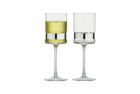Anton Studio Designs SoHo £26.45 Set Of 2 Wine Glasses (Silver) www.notjustjugs.com