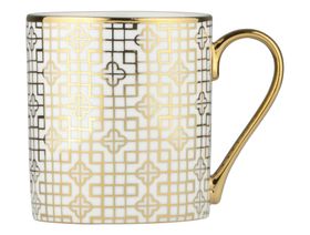 BIA Electroplated Mugs £34.50 Art Deco Mug Gold Set Of 4 Www.notjustjugs.com
