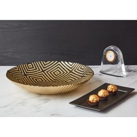 ANTON STUDIO DESIGNS £34.25 Geo Gold Glass Bowl 2 Www.notjustjugs.com