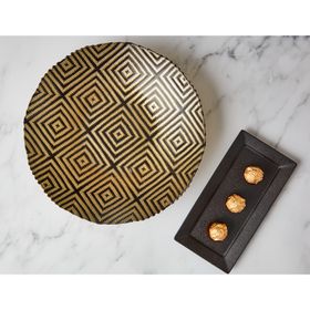 ANTON STUDIO DESIGNS £34.25 Geo Gold Glass Bowl 3 Www.notjustjugs.com