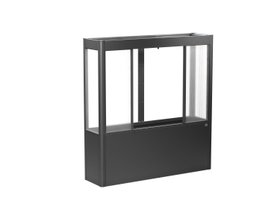 Hochbeet mit Gewächshausaufsatz - biohort FLORENTINA -  2x0,5 m anthrazit