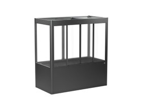 Hochbeet mit Gewächshausaufsatz - biohort FLORENTINA -  2x1 m anthrazit