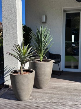 CLOUD Pflanzgefäß Steinoptik