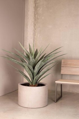 Kunstpflanze AGAVE im Topf 120 cm hoch
