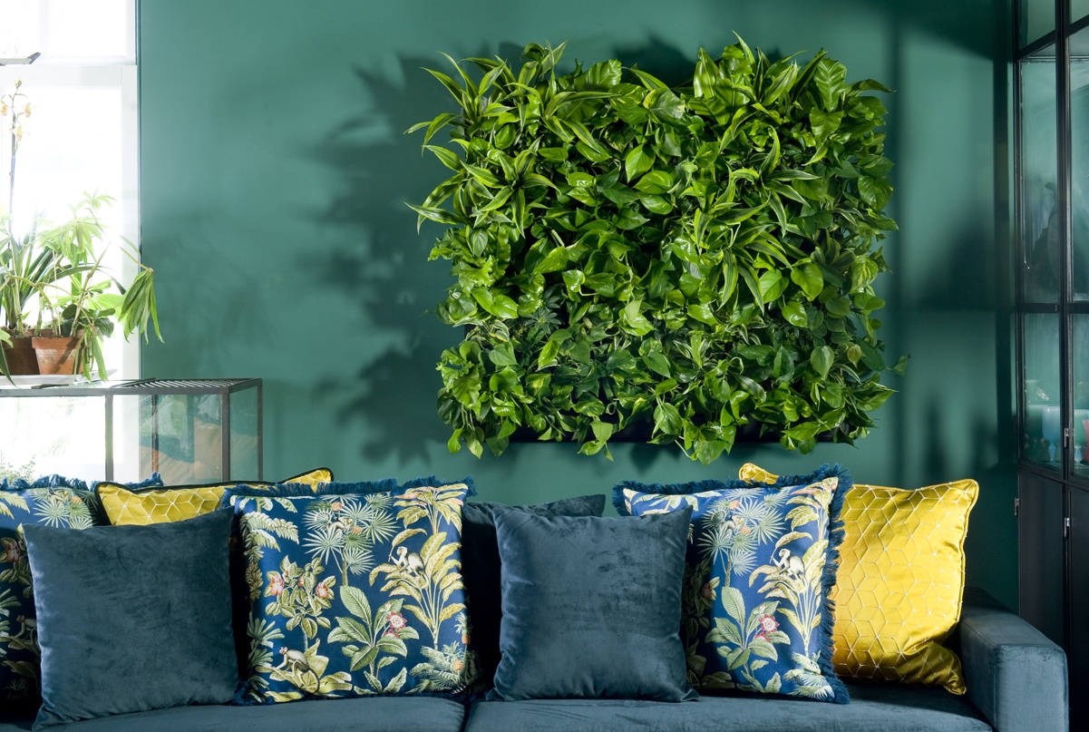 Wandbegrünung mit lebenden Pflanzen -  LivePanel PACK von Mobilane