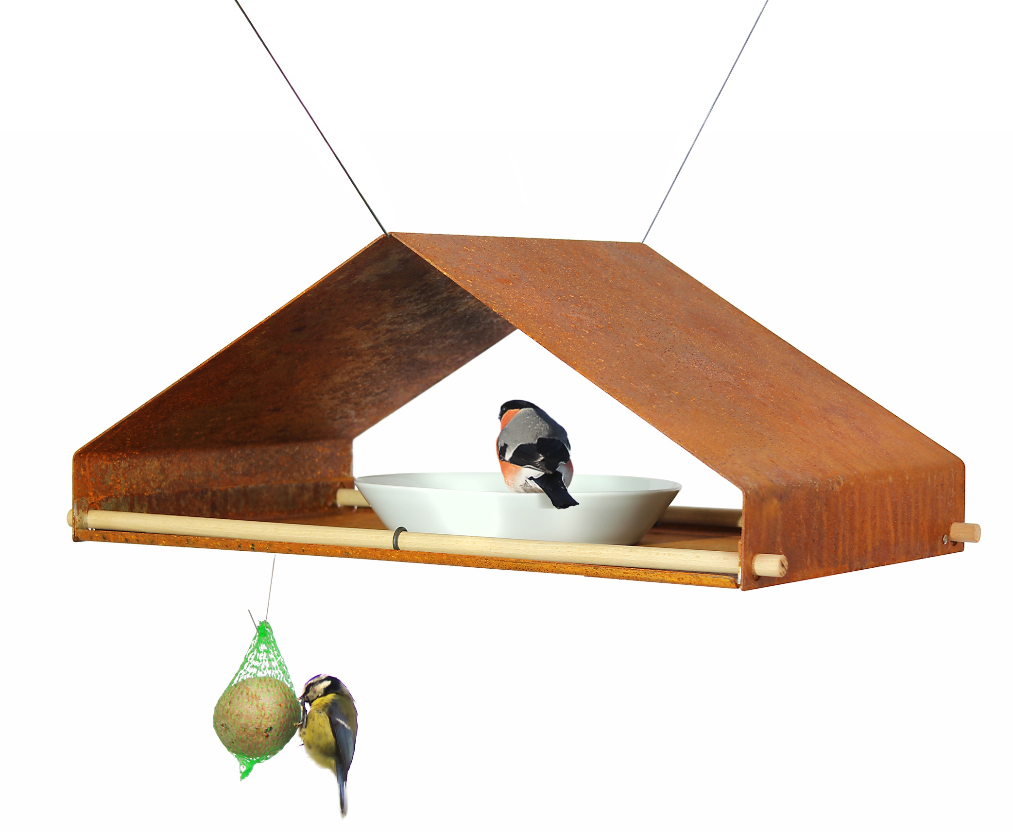 VHT-13-RH Vogelhaus in Edelrost