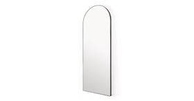 Arles Arch Leaning Floor Mirror, Large 65 x 170 cm, Matte Black