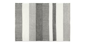 Makele Wool Stripe Rug, Large 160 x 230cm, Black & White
