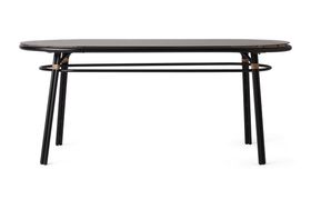 Swara Garden Oval Dining Table, Natural Polyrattan and Glass