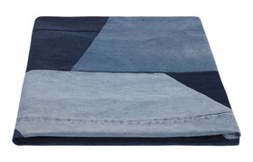 Beyond Retro Upcycled Denim Throw 130 x 170cm, Blue