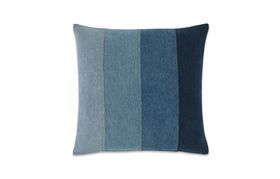 Beyond Retro Upcycled Denim Cushion 45 x 45cm, Blue Blocks