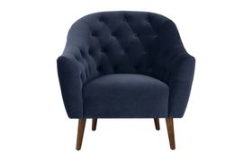 Tallulah Armchair, Royal Blue Velvet