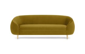 Trudy 3 Seater Sofa, Vintage Gold Velvet