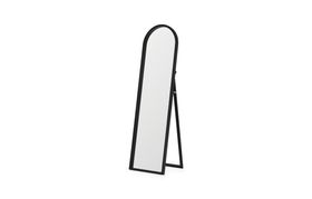 Keily Freestanding Arch Mirror 43 x 153cm, Black