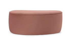 Kooper Pouffe, Blush Pink Velvet