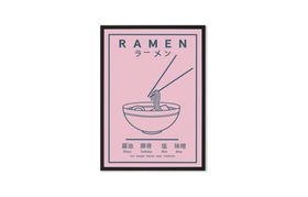 Violet Studio, 'Ramen Food Poster' Framed Print, A3