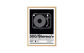Stereo Poster Framed Print, A1