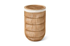 Brees Laundry Basket, Natural Rattan