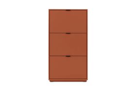 Marcell Shoe Storage Cabinet, Burnt Orange
