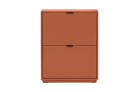 Marcell Small Shoe Storage Cabinet, Burnt Orange
