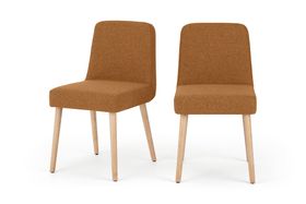 Adams Set of 2 Dining Chairs, Orleans Marmalade Orange