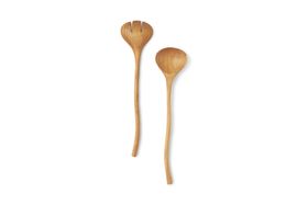 Bloomingville Sidra Salad Servers, Natural Wood