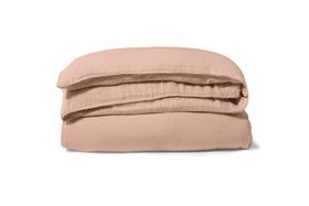 Brisa 100% Linen Duvet Cover, Super King, Pink Clay