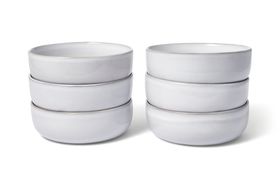 Nosse Ceramic Studio Svelte Set of 6 Cereal Bowls, 15 cm, Stone