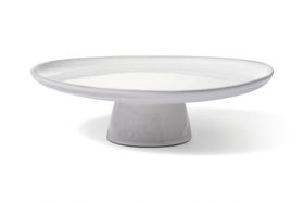Nosse Ceramic Studio Svelte Cake Stand, 28 cm, Stone