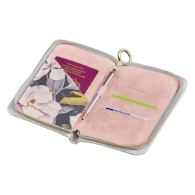 Ted Baker Silver Travel Organiser (open)