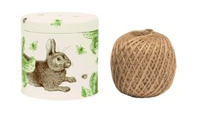 Rabbit and Cabbage String Tin