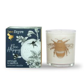 Bee Happy Orange and Neroli Scented Candle