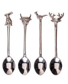 Country Animals Teaspoons, set of four