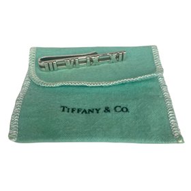 Tiffany & Co. Vintage Atlas Sterling Silver Tie Bar on pouch