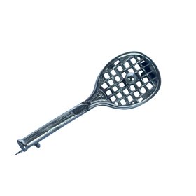 Edwardian Silver Tennis Racket Brooch