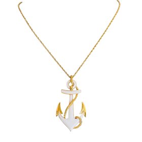 Vintage Crown Trifari Anchor Necklace