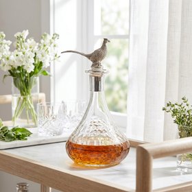 Ships Decanter with Pheasant Stopper, lifestyle