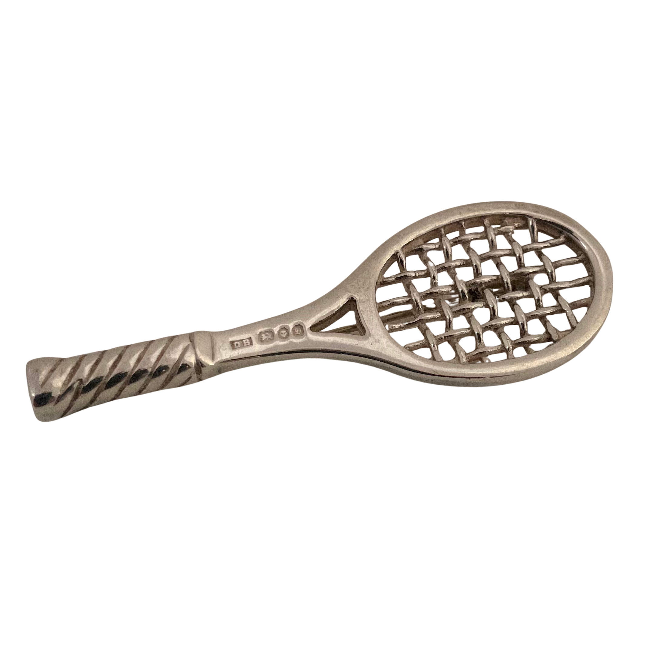 Vintage Tennis Racket Brooch