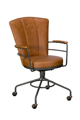 Standford Brown Faux Leather Office Chair